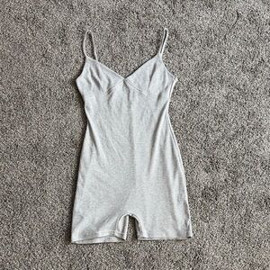 Elegant Gray Women's Slip Dress